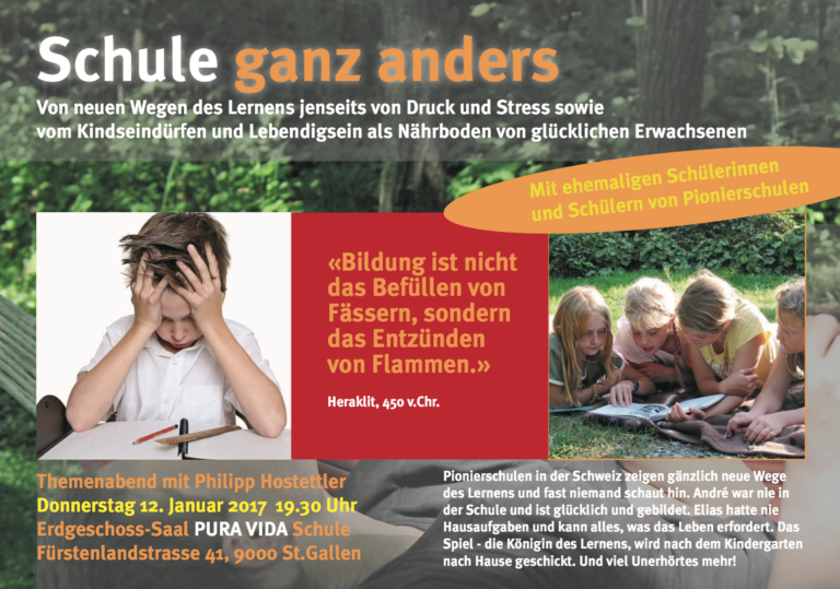 Pura Vida Privatschule St. Gallen - Schule ganz anders